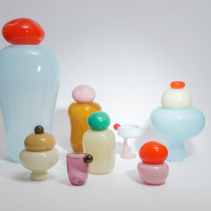 Helle Mardahl Copenhagen Handblown Glass Mixing Bowl Collection - Candy Series